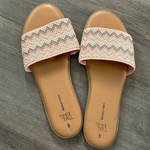 Time and tru sandals! Worn once